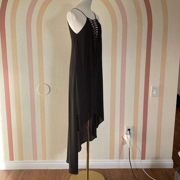 BCBG MAXAZRIA Black Bonita High Low Dress Size XS - Picture 5 of 11